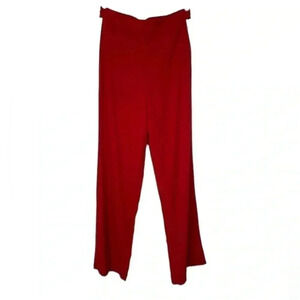 NWOT ASOS DESIGN Wide Leg Track Pants in Red with Contrast Stripe